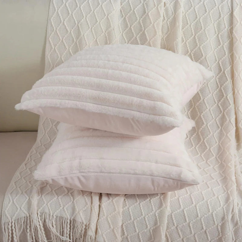 Housse de coussin polaire , salon chambre