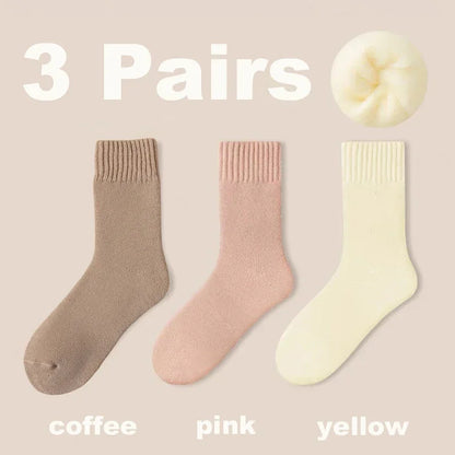 3 paires de Chaussettes épaisses  laine automne hiver