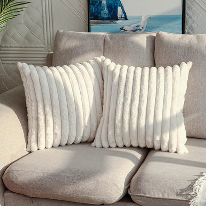 Housse de coussin polaire , salon chambre