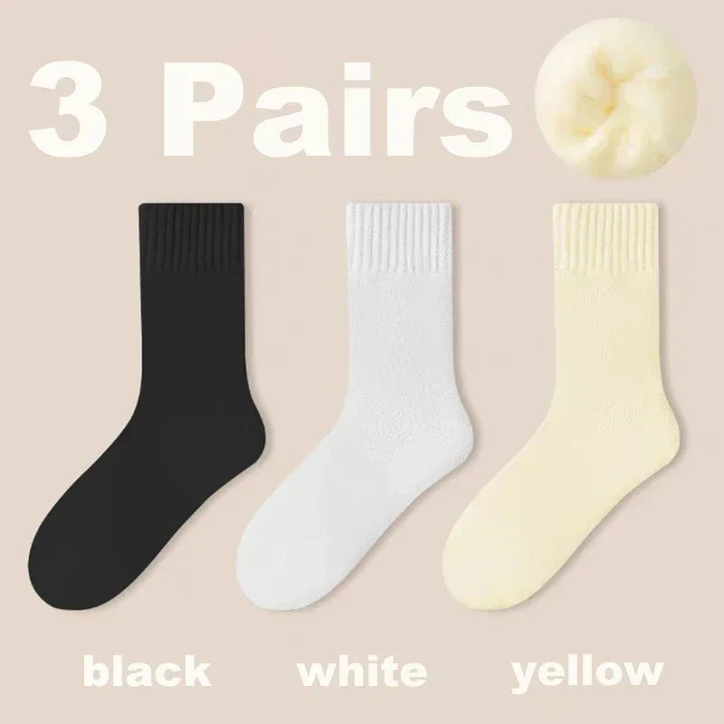 3 paires de Chaussettes épaisses  laine automne hiver